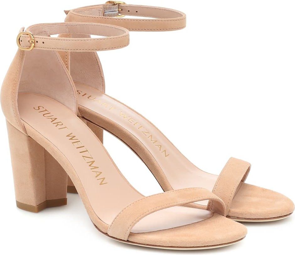 Stuart Weitzman Nearlynude suede sandals