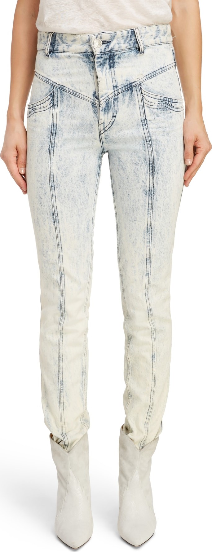 Isabel Marant Lorricka '80s High Waist Straight Leg Jeans