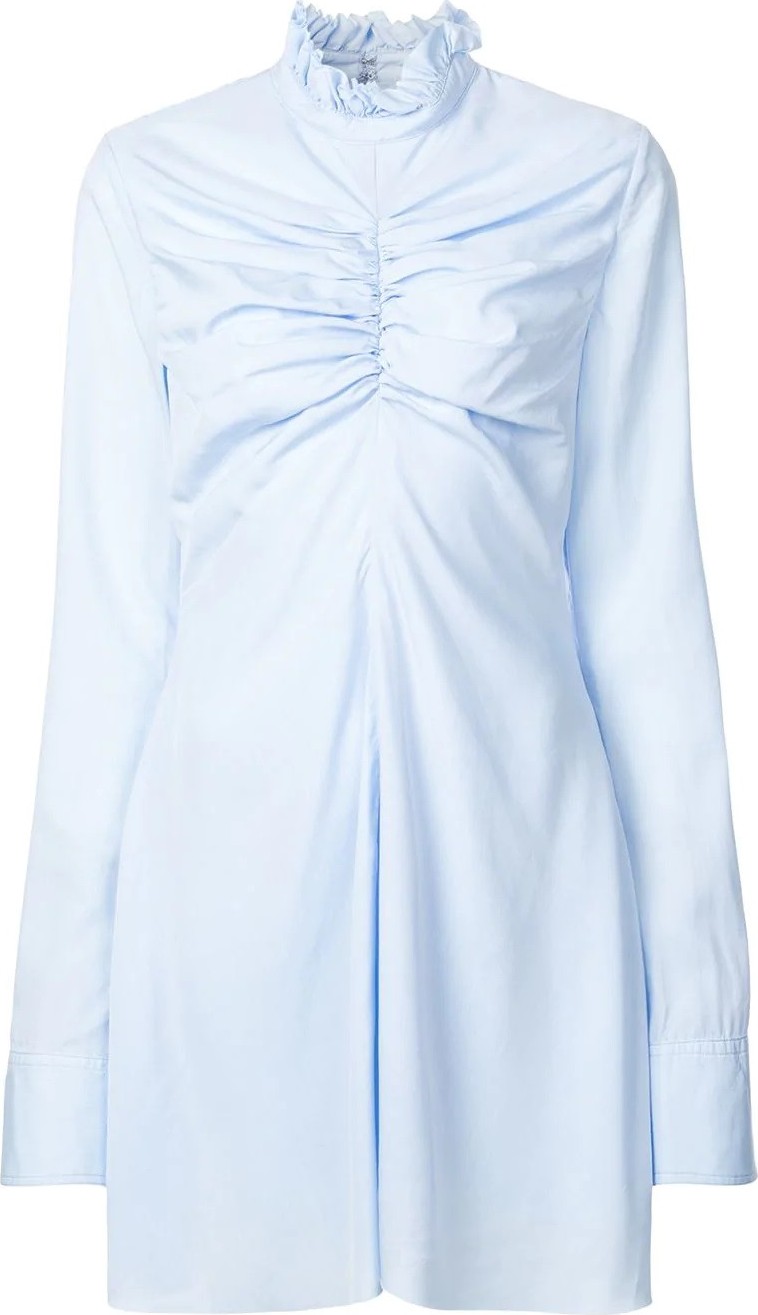 Marques'Almeida ruffled neck mini dress