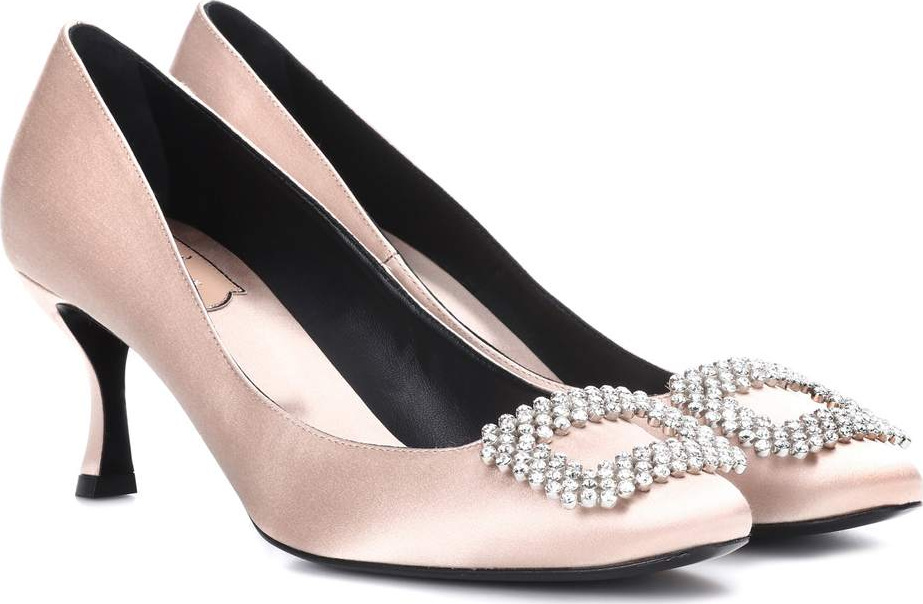 Roger Vivier Vertigo satin pumps