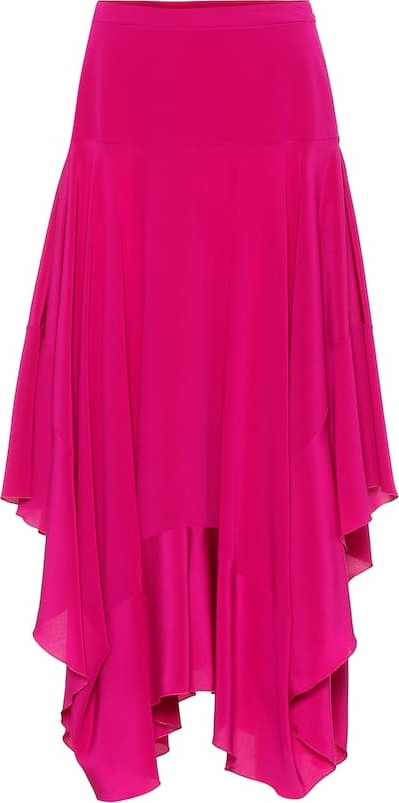 Stella McCartney Poppy silk crêpe de chine skirt