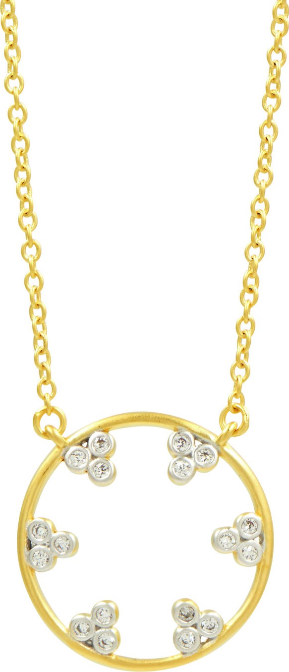 Freida Rothman Fleur Bloom Open Pendant Necklace