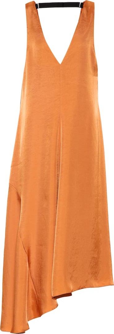 Tibi Mendini satin midi dress