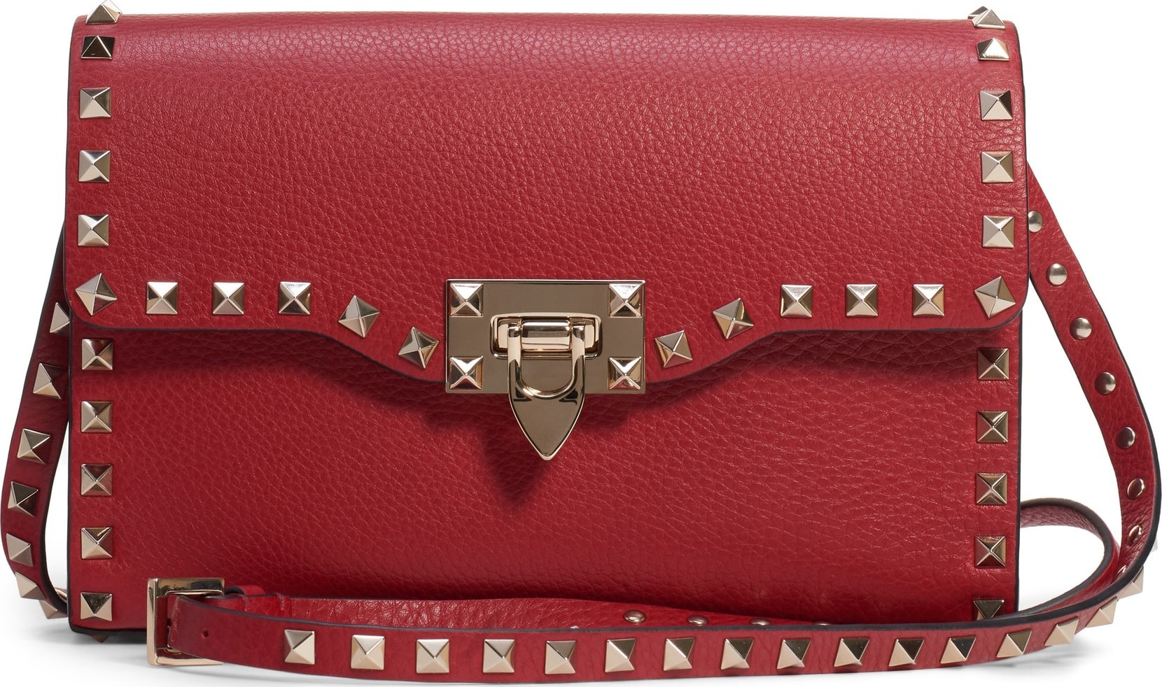 Valentino Medium Rockstud Leather Shoulder Bag