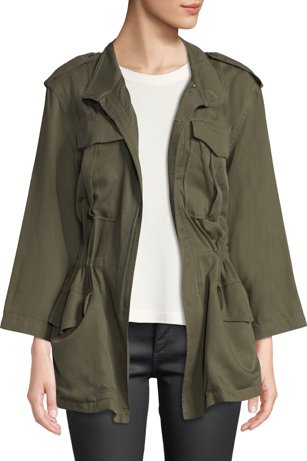 DL1961 Beekman Zip-Front Utility Jacket