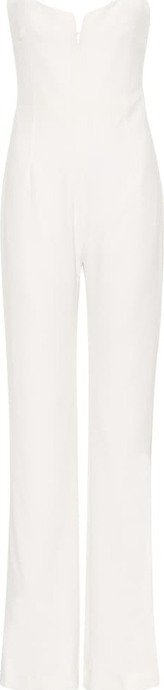 Galvan Signature Corset crêpe jumpsuit