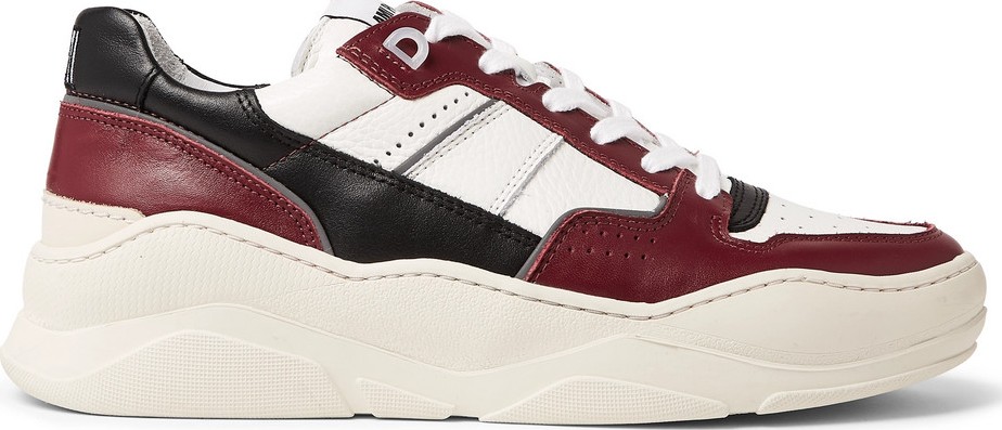 AMI Panelled Leather Sneakers