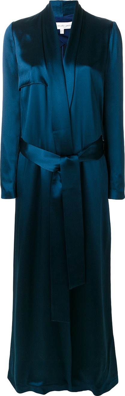 Galvan floor length evening coat