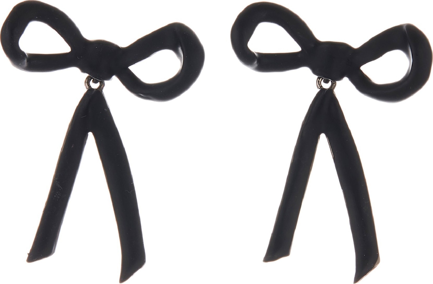 Oscar De La Renta Metal Bow Earrings