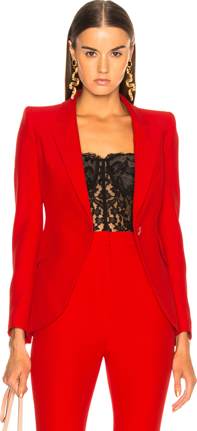 Alexander McQueen Single Button Blazer
