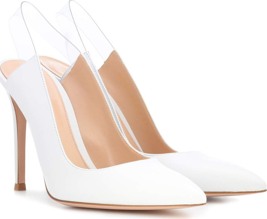 Gianvito Rossi Leather slingback pumps