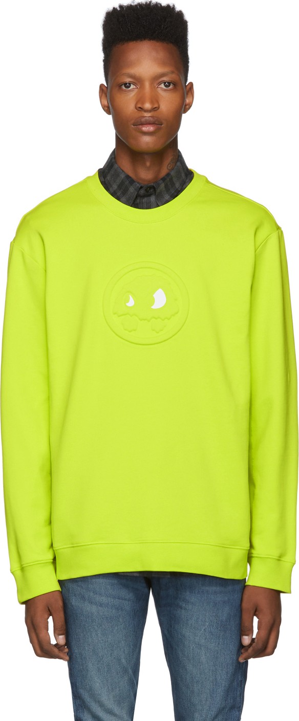 McQ - Alexander McQueen Yellow Embossed Chester Sweatshirt