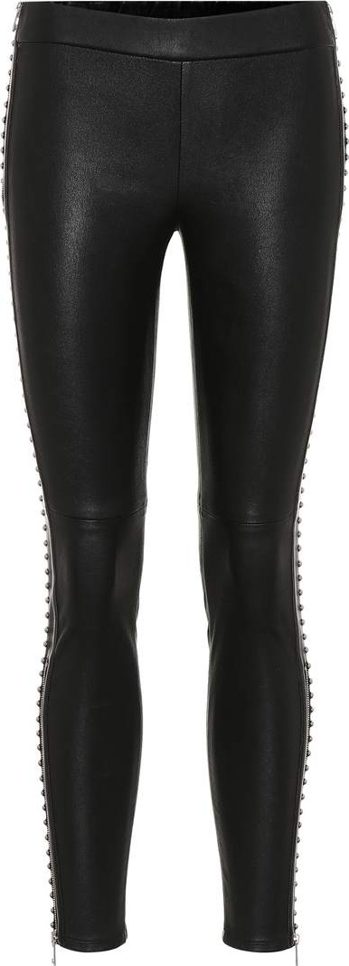 Alexander McQueen Studded leather leggings