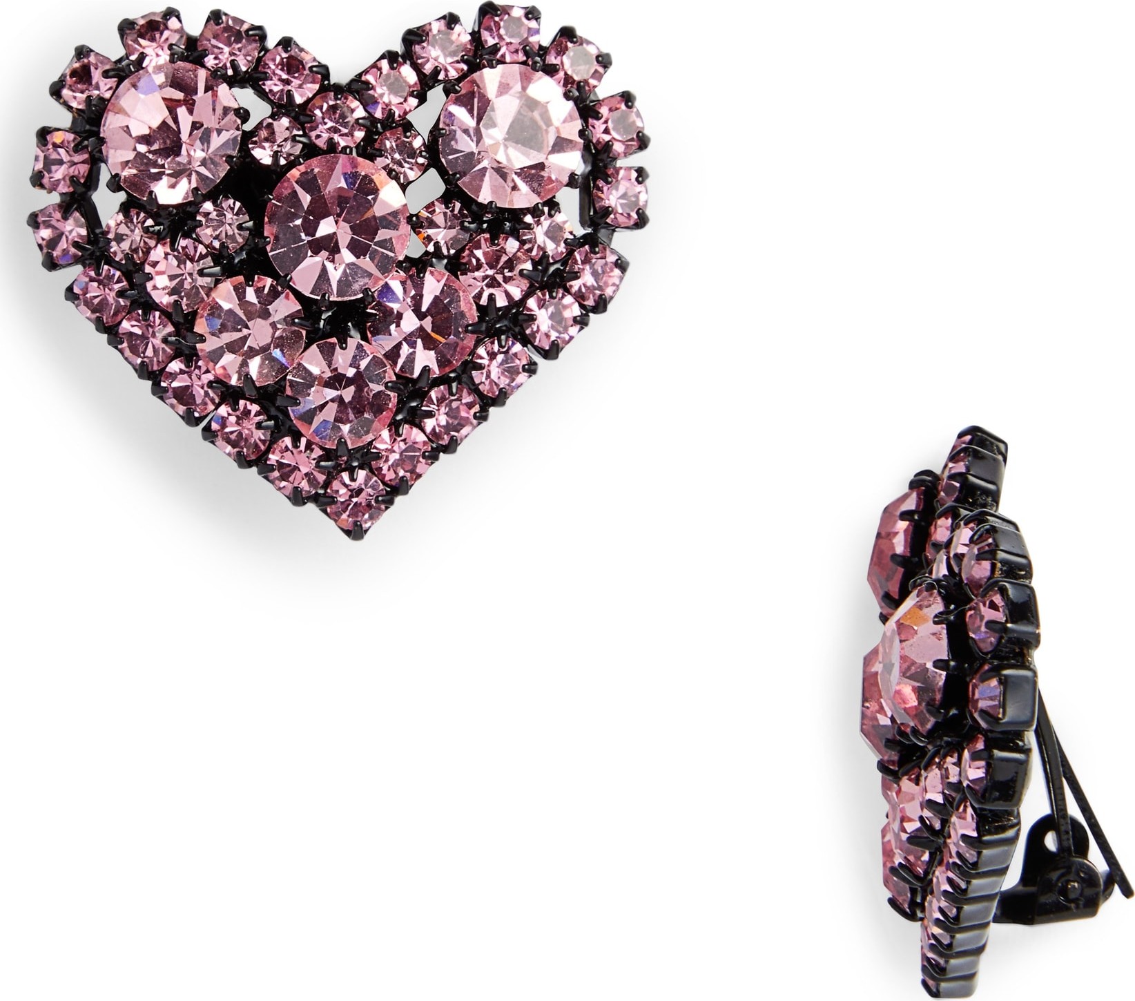 Ashley Williams Heart Clip On Earrings