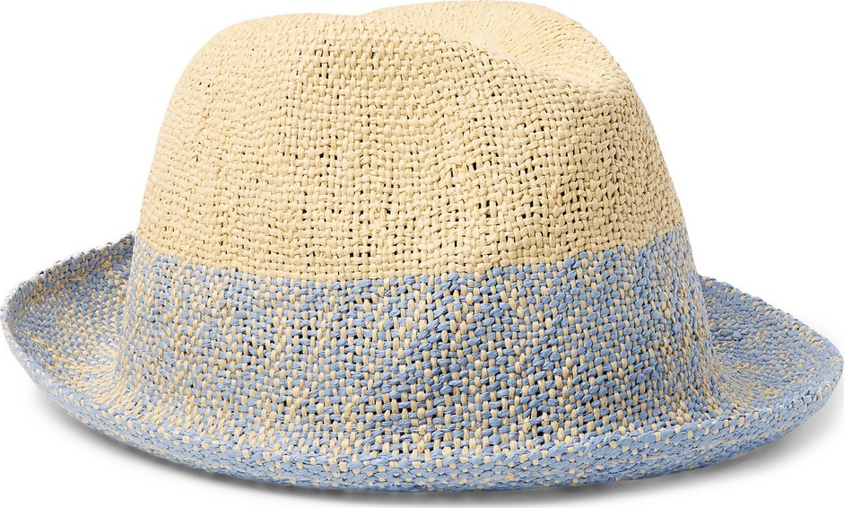 Paul Smith Two-Tone Straw Trilby Hat