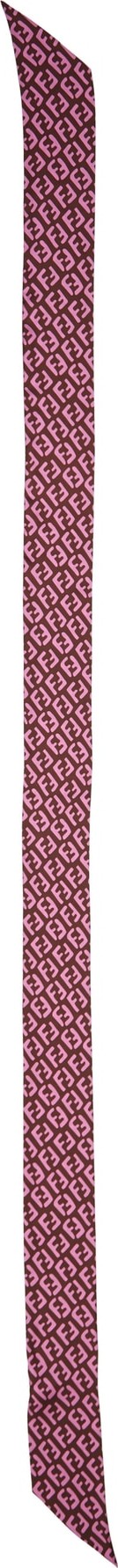 Fendi Art Macro Logo Wrappy Silk Scarf