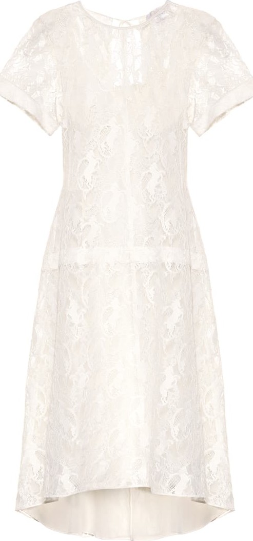 Chloe Cotton-blend lace dress