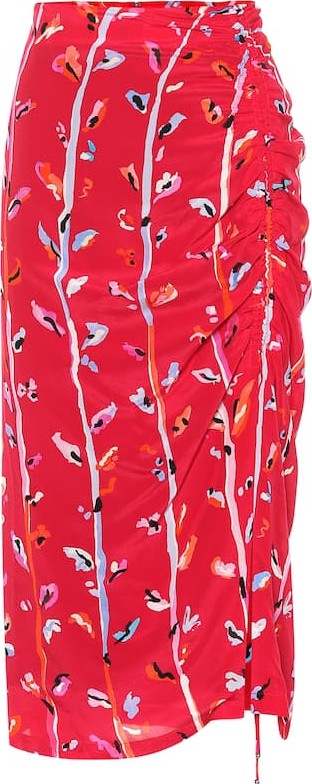 Altuzarra Fausto floral silk midi skirt