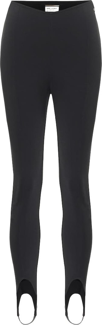 Saint Laurent High-rise jersey leggings