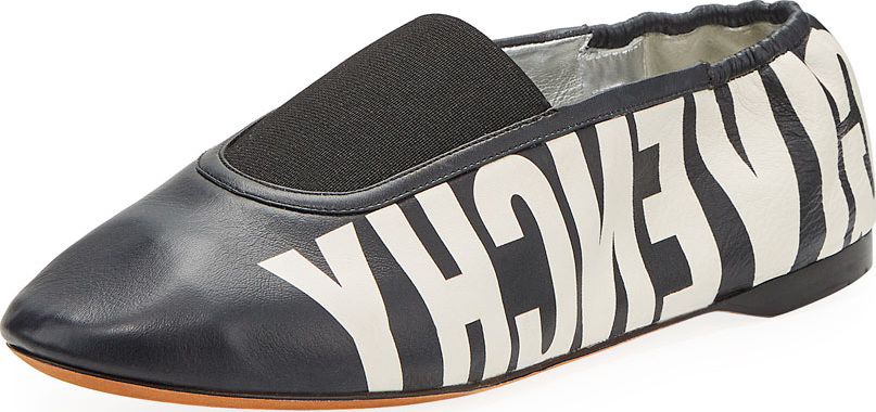 Givenchy Rivington Logo Ballet Flat Slippers