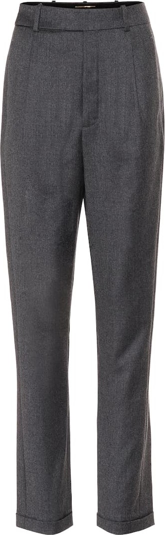 Saint Laurent High-rise wool pants