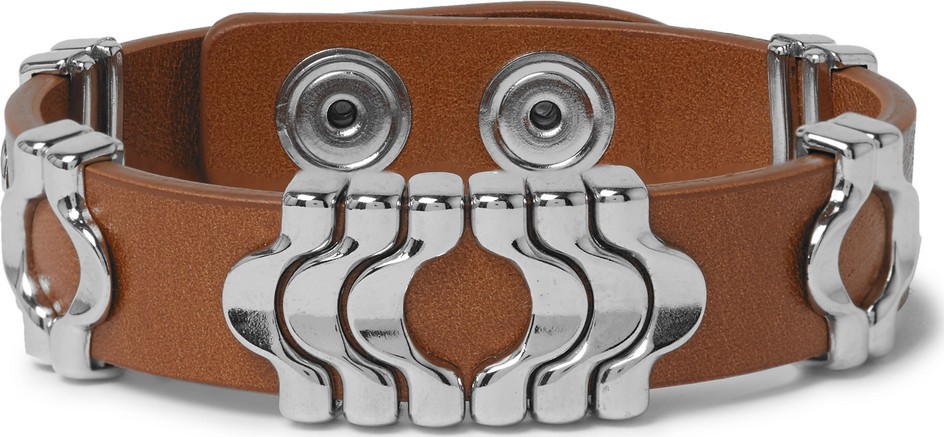 Isabel Marant Leather and Silver-Tone Bracelet