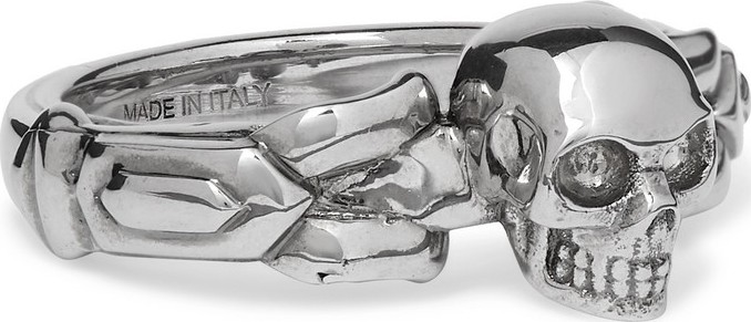 Alexander McQueen Skull Silver-Tone Ring