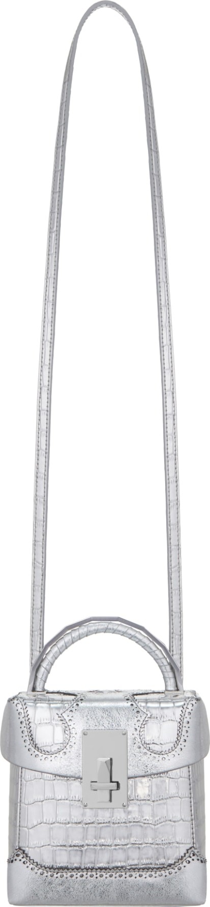 The Volon Great Alice Embossed Leather Box Bag