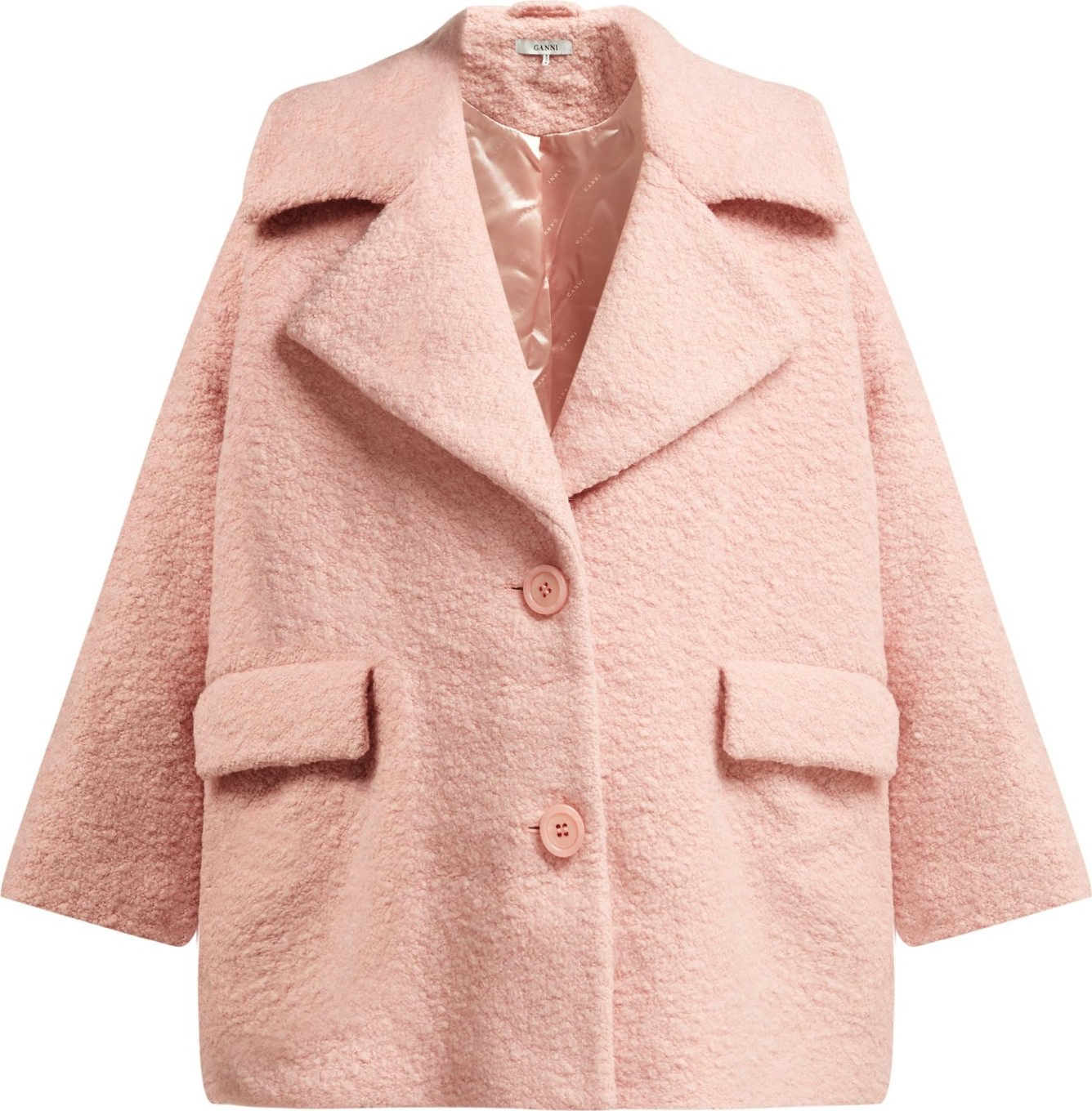 Ganni Fenn wool-blend bouclé jacket