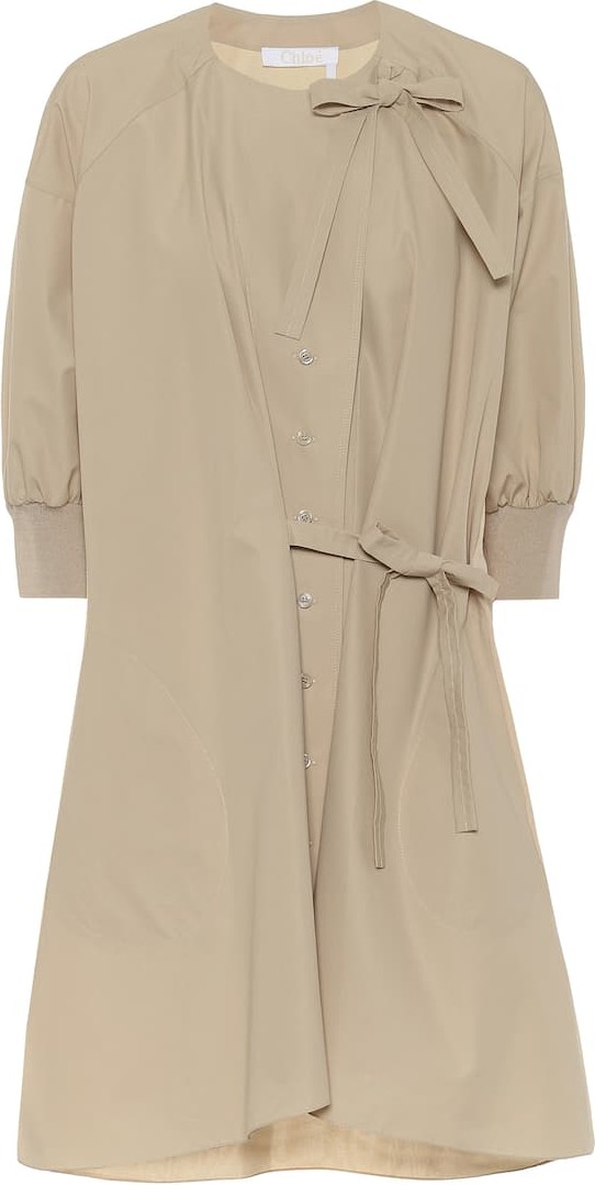 Chloe Cotton and silk shirt dress