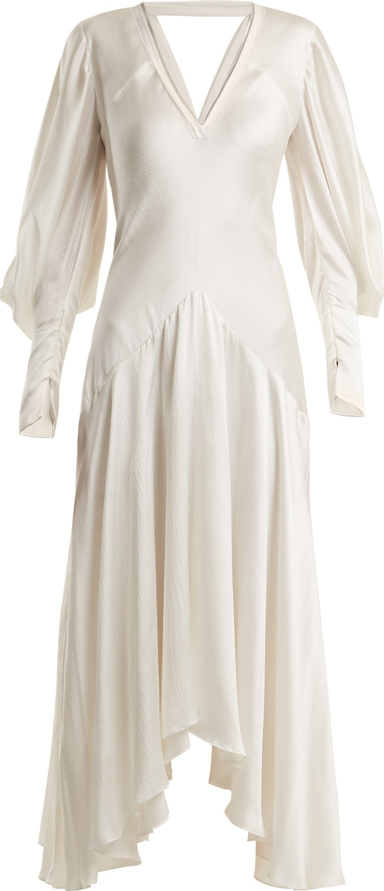 Roksanda Zenku asymmetric-hem silk dress