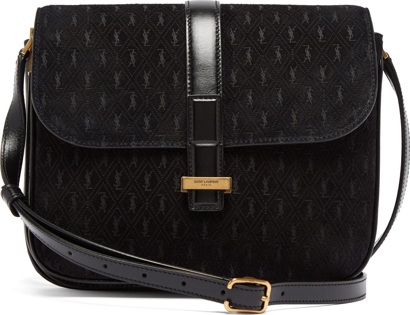 Saint Laurent Monogramme suede shoulder bag
