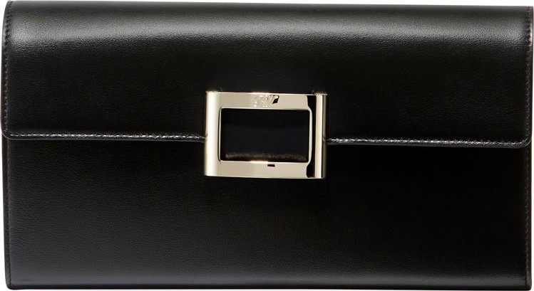 Roger Vivier Viv Envelope Flap Clutch Bag