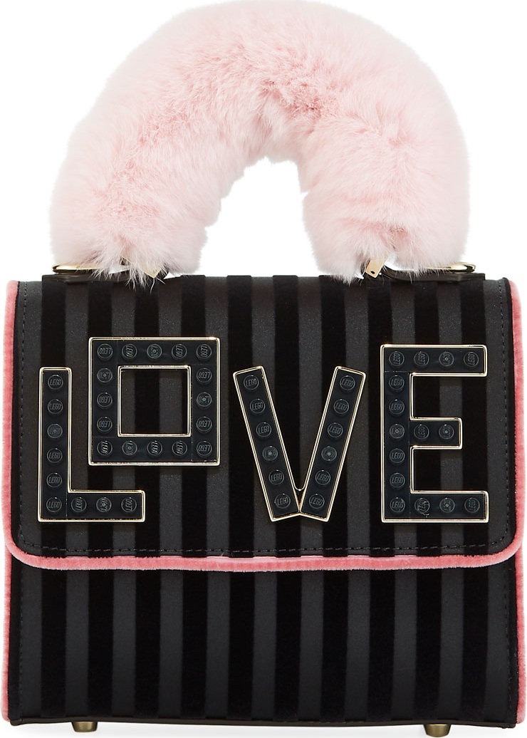 Les Petits Joueurs Baby Alex Black Widow Top Handle Bag