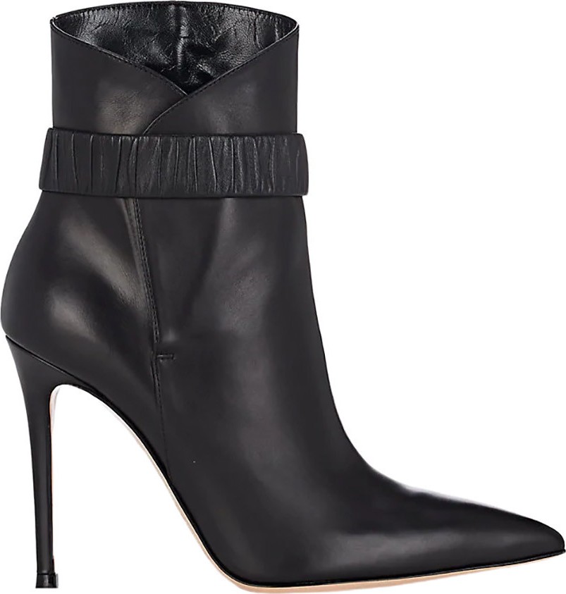 Gianvito Rossi leather ankle bootie
