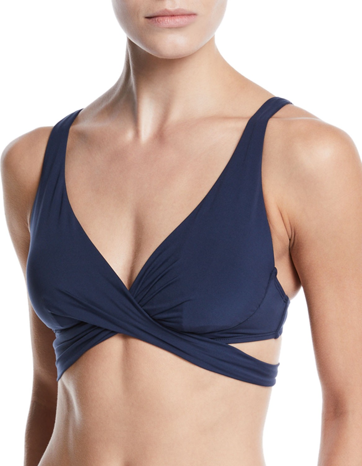 JETS by Jessika Allen Jetset Cross-Front Underwire Bikini Swim Top (D/DD Cup)