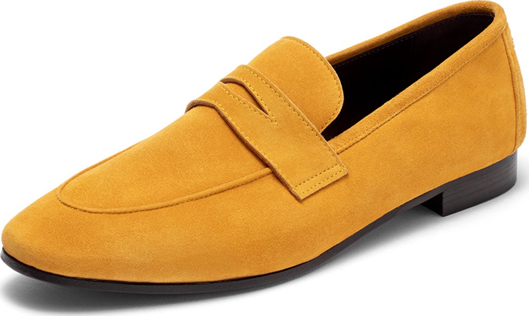 Bougeotte Van Gogh Suede Penny Loafers