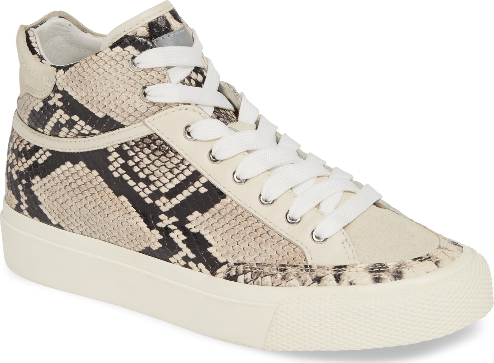 Rag & Bone Army Snake Embossed High Top Sneaker