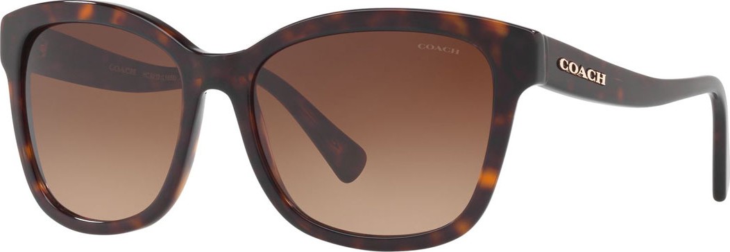 COACH Square Gradient Sunglasses w/ Curved Arms