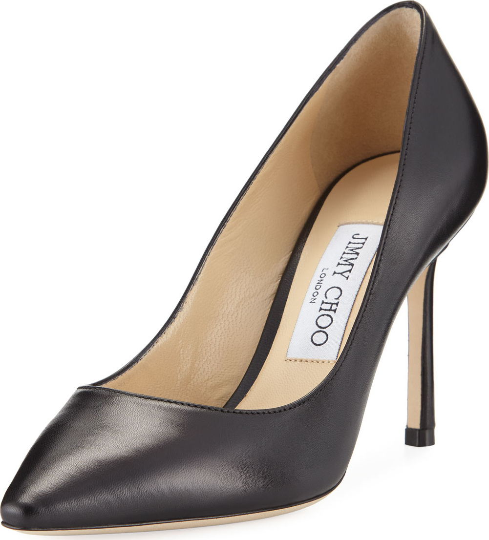 Jimmy Choo Romy 85mm Kidskin Leather Pumps