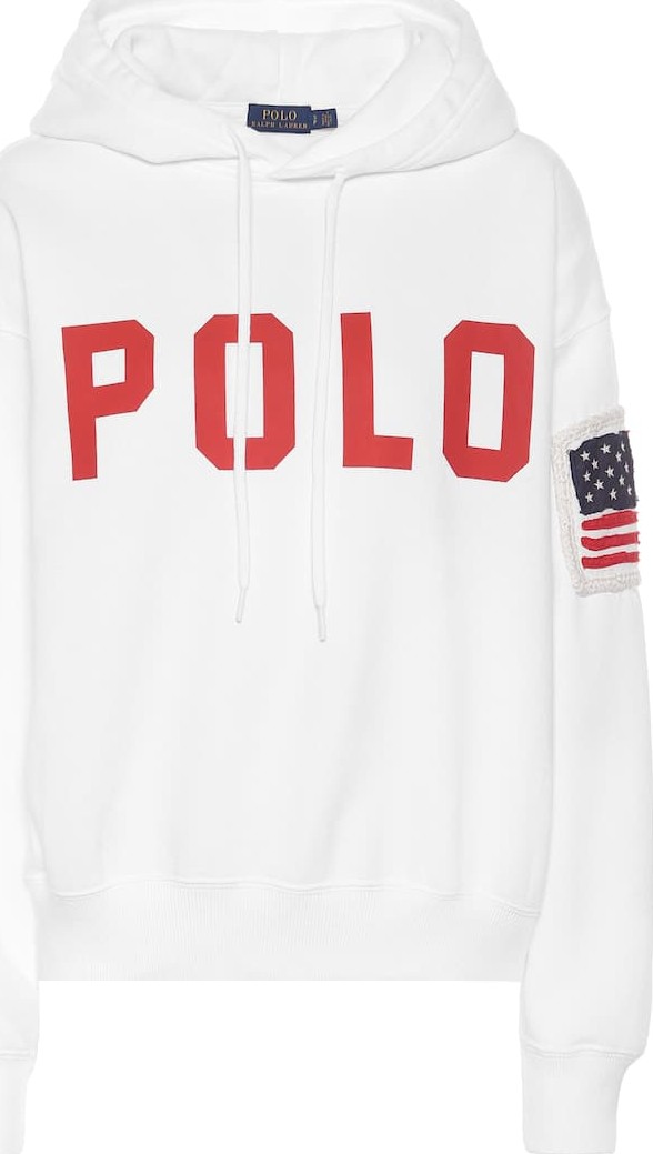 Polo Ralph Lauren Printed cotton-blend hoodie