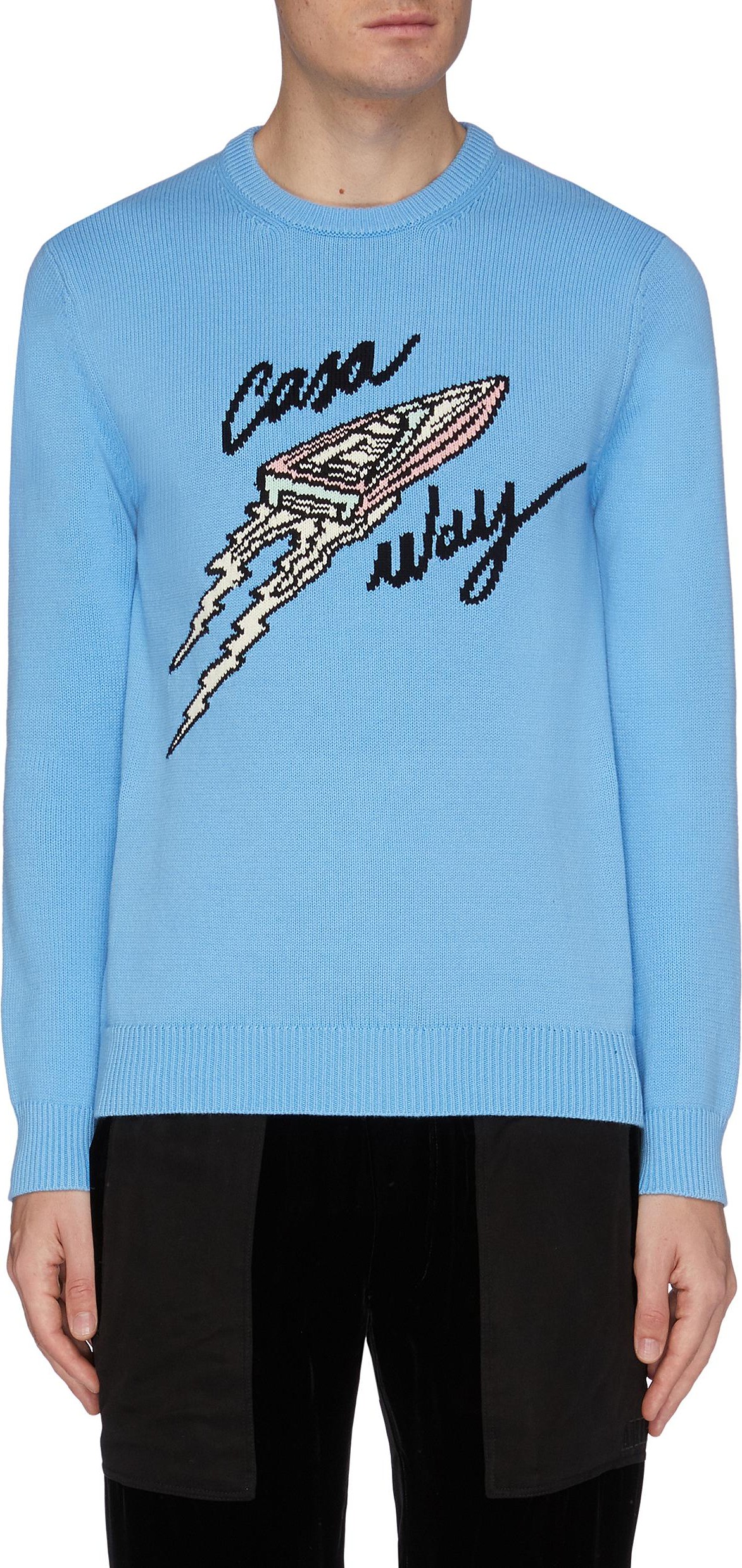 CASABLANCA 'Casa Way' intarsia sweater