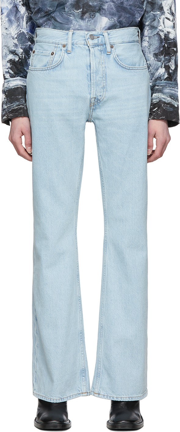 Acne Studios Blue Blå Konst Vintage Bootcut Jeans