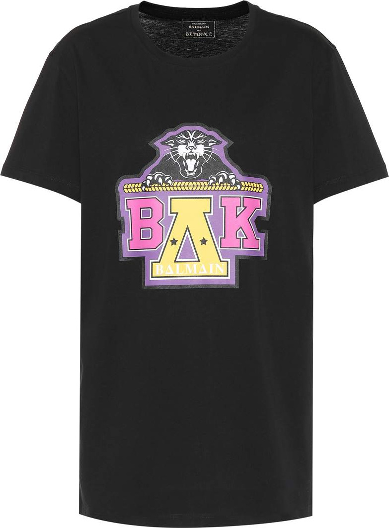 Balmain X Beyoncé printed cotton T-shirt