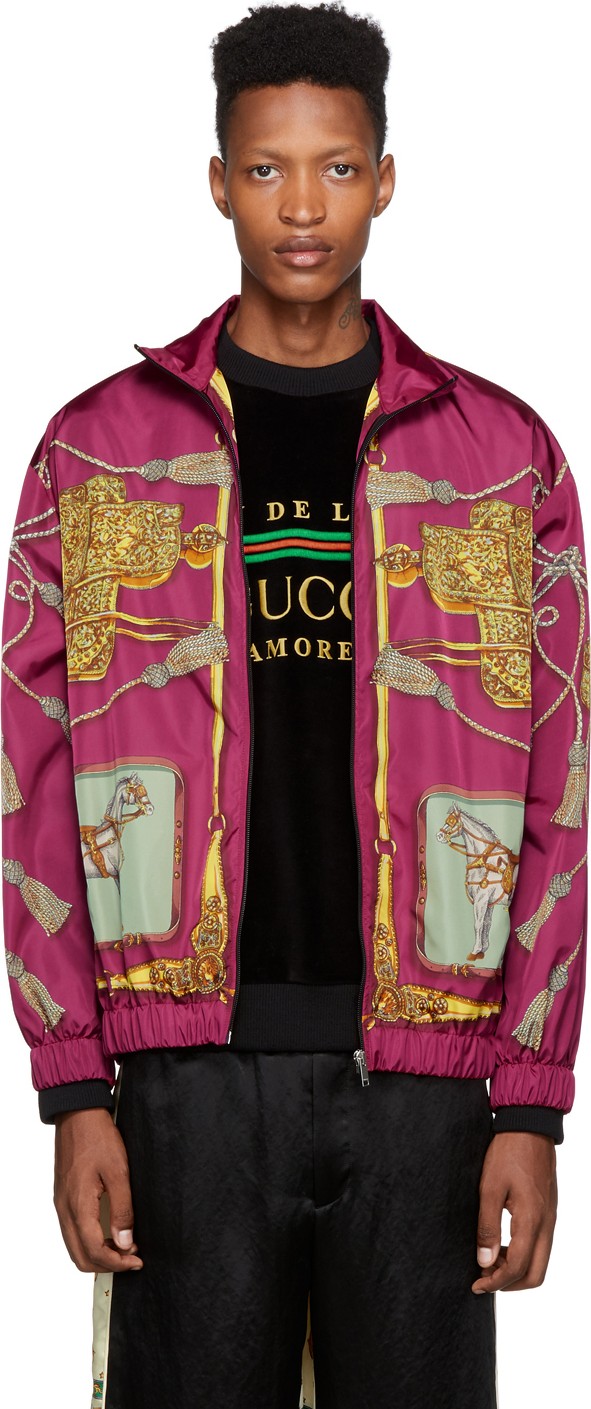 Gucci Purple Horses & Tassels Jacket