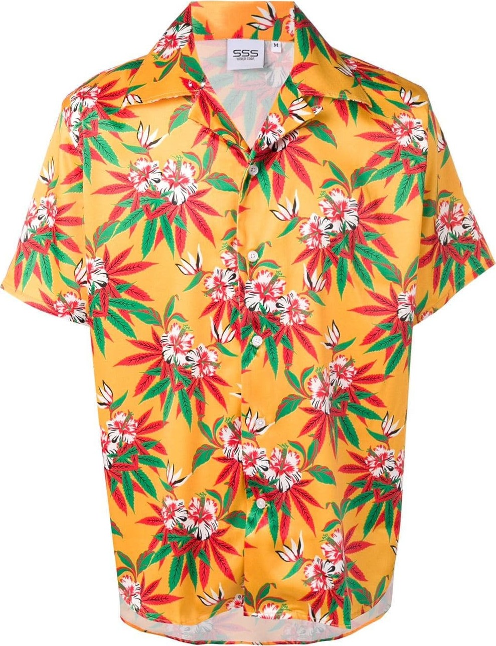 SSS World Corp Hawaiian floral print shirt