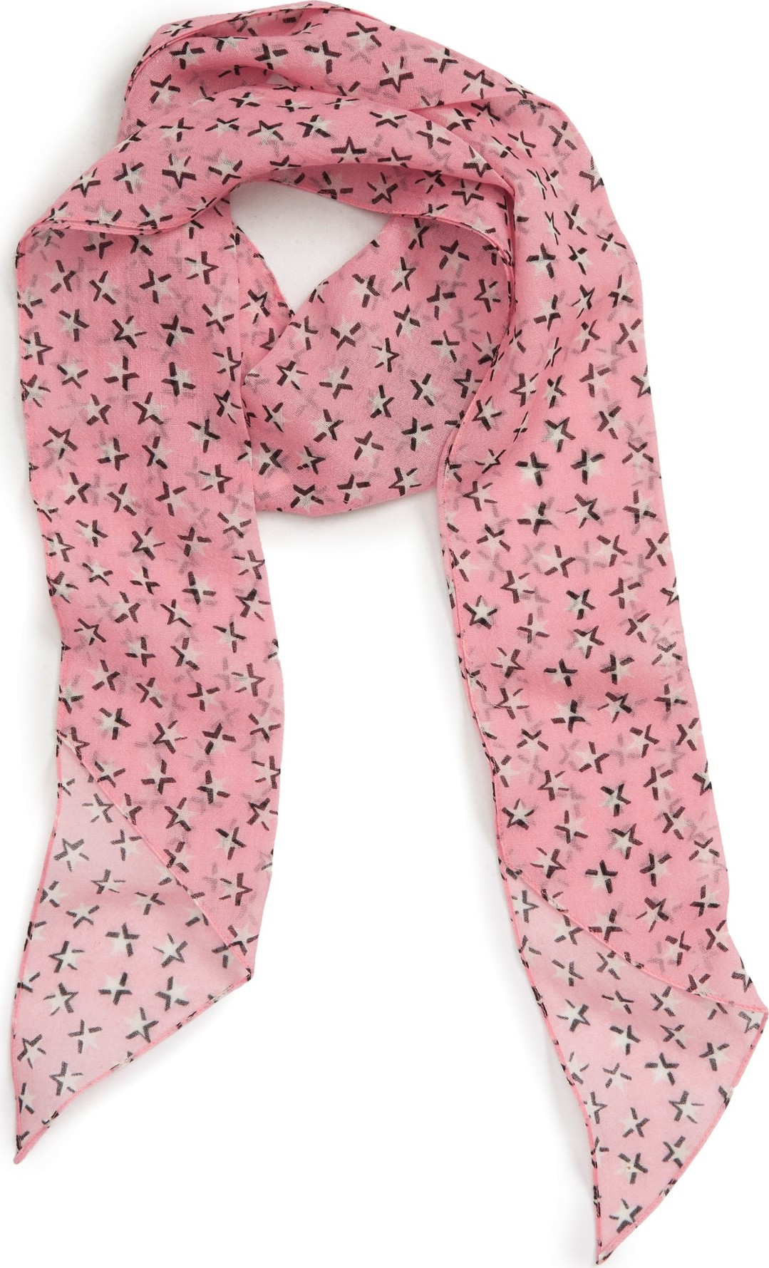 Saint Laurent Toiles Multico Lava Skinny Wool Scarf