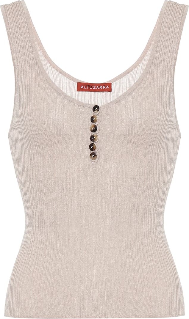 Altuzarra Exclusive to Mytheresa – Louie silk and cotton tank top