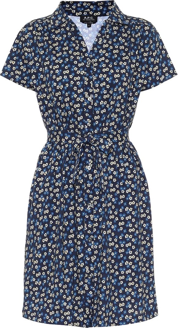 A.P.C. Floral cotton minidress
