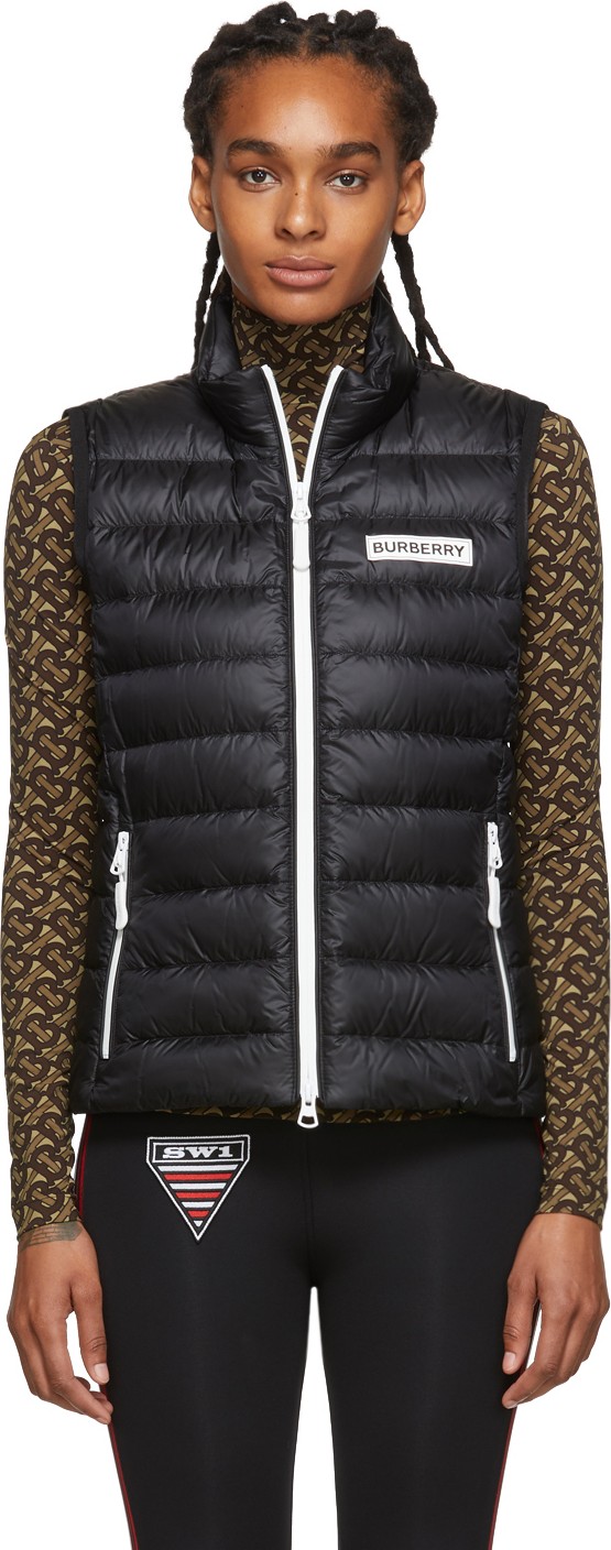 Burberry London England Black Down Hartlepool Vest